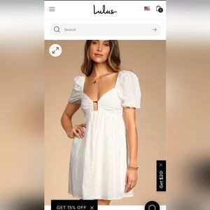 Lulus white dress